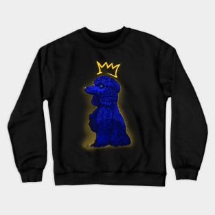 ROHyal Poodle In Blue Crewneck Sweatshirt